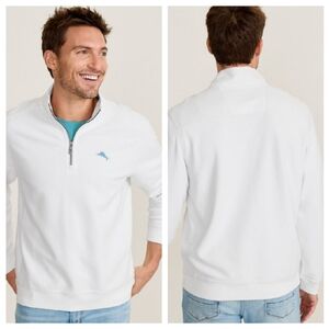 EUC Tommy Bahama Montego Beach Half Zip Sweatshirt
